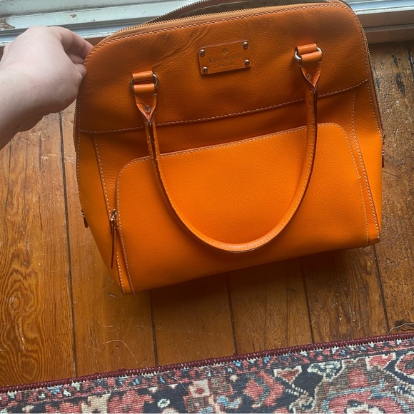 Kate Spade Vibrant Orange Tote Bag - Picture 5 of 7